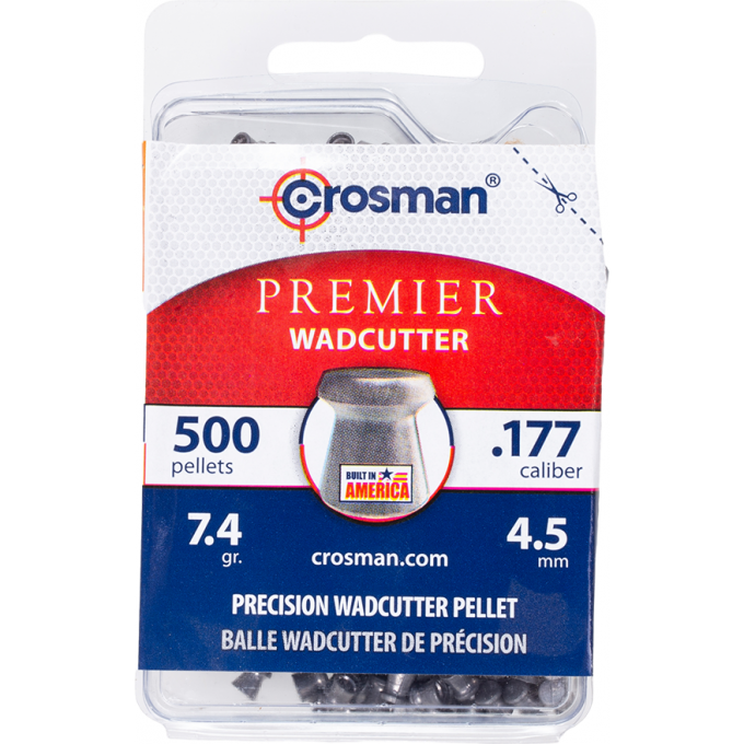 Пуля пневматическая CROSMAN WADCUTTER 4,5мм, 7,4гр (500 шт.) 00000034 Пуля пневматическая CROSMAN WADCUTTER 4,5мм, 7,4гр (500 шт.) 00000034