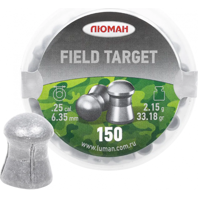 Пуля пневматическая FIELD TARGET 6,35мм, 2,15гр (150 шт.) 00242281 Пуля пневматическая FIELD TARGET 6,35мм, 2,15гр (150 шт.) 00242281